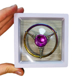 Fidget Spinner Metalico Antiestres Tornasol Dorado Formas