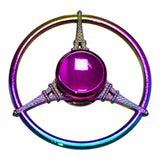 Fidget Spinner Metalico Antiestres Tornasol Dorado Formas