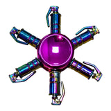Fidget Spinner Metalico Antiestres Tornasol Dorado Formas