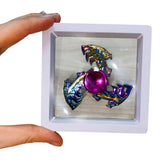 Fidget Spinner Metalico Antiestres Tornasol Dorado Formas