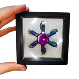 Fidget Spinner Metalico Antiestres Tornasol Dorado Formas