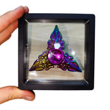 Fidget Spinner Metalico Antiestres Tornasol Dorado Formas