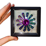 Fidget Spinner Metalico Antiestres Tornasol Dorado Formas