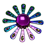 Fidget Spinner Metalico Antiestres Tornasol Dorado Formas