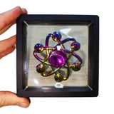 Fidget Spinner Metalico Antiestres Tornasol Dorado Formas