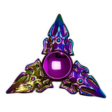 Fidget Spinner Metalico Antiestres Tornasol Dorado Formas