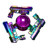 Fidget Spinner Metalico Antiestres Tornasol Dorado Formas