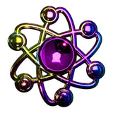 Fidget Spinner Metalico Antiestres Tornasol Dorado Formas
