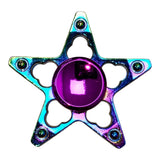 Fidget Spinner Metalico Antiestres Tornasol Dorado Formas