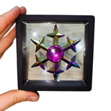 Fidget Spinner Metalico Antiestres Tornasol Dorado Formas