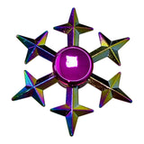 Fidget Spinner Metalico Antiestres Tornasol Dorado Formas