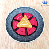 Spinner Iron Man Rojo Metalico 6 Puntas Brillante Colores