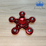 Spinner Estrella Metalizado 5 Puntas Colores Antiestres