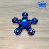 Spinner Estrella Metalizado 5 Puntas Colores Antiestres