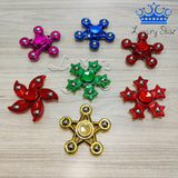 Spinner Estrella Metalizado 5 Puntas Colores Antiestres