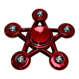 Spinner Estrella Metalizado 5 Puntas Colores Antiestres