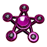 Spinner Estrella Metalizado 5 Puntas Colores Antiestres