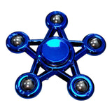 Spinner Estrella Metalizado 5 Puntas Colores Antiestres