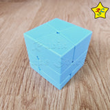Square 0 Mirror Azul Shengshou Cubo Modificación Forma