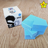 Square 0 Mirror Azul Shengshou Cubo Modificación Forma