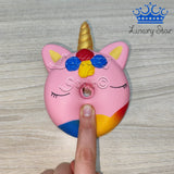 Squishy Dona Unicornio Rosado Espichable Antiestres Suave