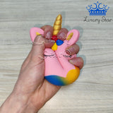 Squishy Dona Unicornio Rosado Espichable Antiestres Suave
