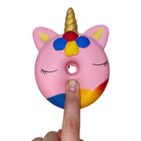 Squishy Dona Unicornio Rosado Espichable Antiestres Suave