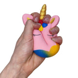Squishy Dona Unicornio Rosado Espichable Antiestres Suave