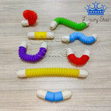 Sticks Magneticos Tubos Flexibles x18 Figuras Construcción