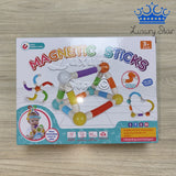 Sticks Magneticos Tubos Flexibles x18 Figuras Construcción