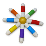 Sticks Magneticos Tubos Flexibles x18 Figuras Construcción