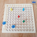 Tablas Multiplicar Aprende Matematicas Madera + Tarjetas
