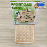 Tablero 2 en 1 Campo Magnetico Parques Juego Mesa Madera
