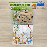 Tablero 2 en 1 Campo Magnetico Parques Juego Mesa Madera