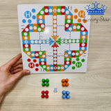 Tablero 2 en 1 Campo Magnetico Parques Juego Mesa Madera
