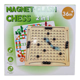 Tablero 2 en 1 Campo Magnetico Parques Juego Mesa Madera