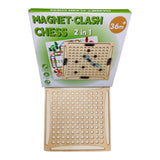 Tablero 2 en 1 Campo Magnetico Parques Juego Mesa Madera