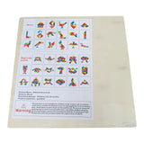 Juego Tangram 4 En 1 Colores Madera Figuras Rompecabezas