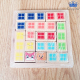 Tangram Tetris Madera Colores Perro Gato + Tarjetas Retos