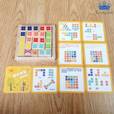 Tangram Tetris Madera Colores Perro Gato + Tarjetas Retos