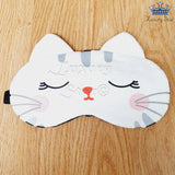 Tapa Ojos Gato Antifaz Para Dormir Anteojos Fieltro Gel Frio