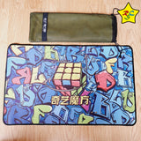 Stack Mat Tapete Speedcubing Qiyi Cubo Original Hand Graffiti