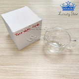 Taza Doble Fondo Vidrio Transparente 200 ML Cafe Bebidas