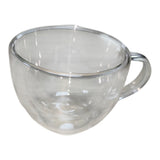 Taza Doble Fondo Vidrio Transparente 200 ML Cafe Bebidas