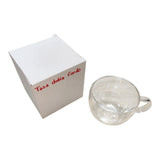 Taza Doble Fondo Vidrio Transparente 200 ML Cafe Bebidas
