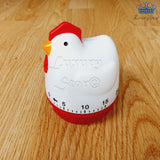 Temporizador Gallina Cocina Cronometro Manual Preparacion - Blanco/rojo - Gallina
