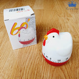 Temporizador Gallina Cocina Cronometro Manual Preparacion - Blanco/rojo - Gallina