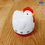 Temporizador Gallina Cocina Cronometro Manual Preparacion - Blanco/rojo - Gallina