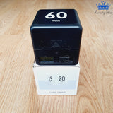 Temporizador Pomodoro Digital Cubo 15 20 30 60 Min Estudio O Negro Cubo