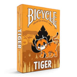 Cartas Poker Tiger Bicycle Naranja Negro Tigre Air Cushion